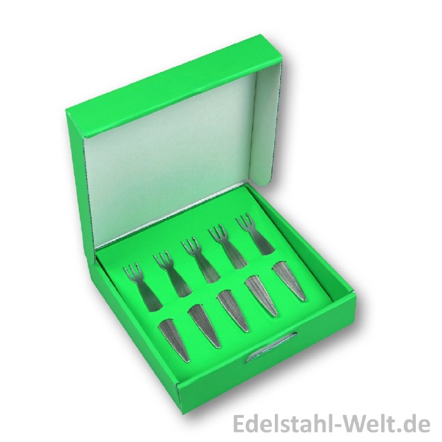Edelstahl-Pommesgabeln 5er-Geschenkset
