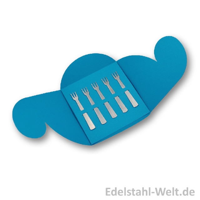 Edelstahl-Pommesgabeln 5er-Geschenkset